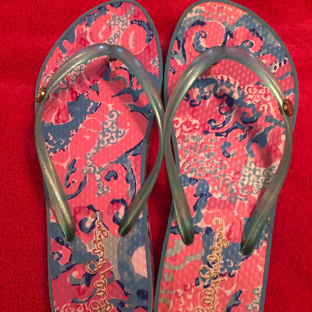 Lily Pulitzer swim flip flop - Worn once